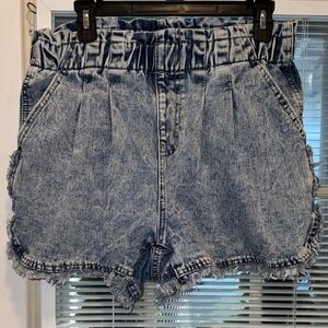 SHEIN Acid Wash Jean Shorts